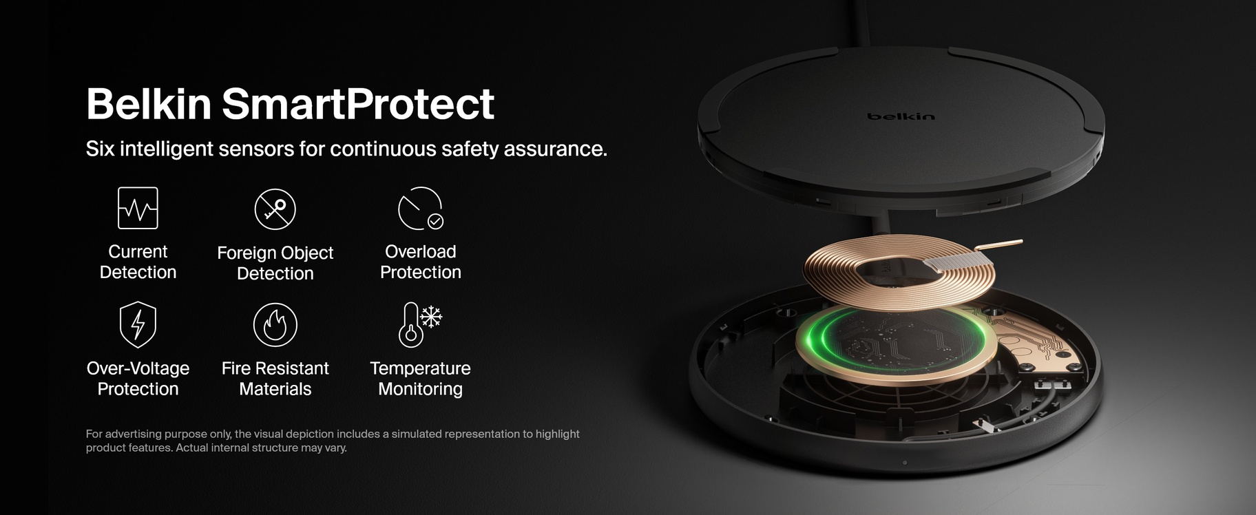 WIA012fqBK boostcharge wireless charging pad 15w amazon a5 v01 desktop 2928x1200 us